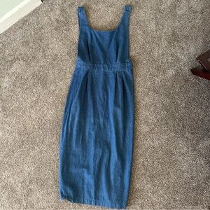 Talbots Blue Denim Midi Dress